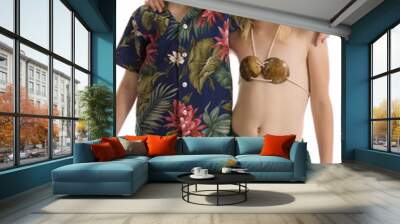 Aloha Twins! Wall mural