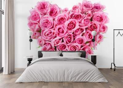 rose in love shape Wall mural