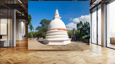 Sri Lanka, Ceylon Island, Buddhist temple and pagoda Wall mural