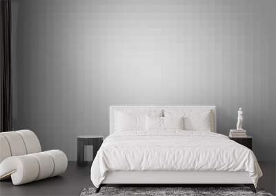 Gradient grey grid abstract background. Wall mural