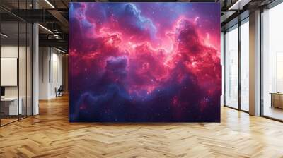 Cosmic Nebula and Stars Abstract Background Wall mural