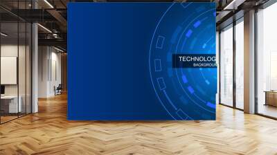 Background technology hi-tech represents the wheel of modern technology stacked together in various ways. is digital innovatio Wall mural