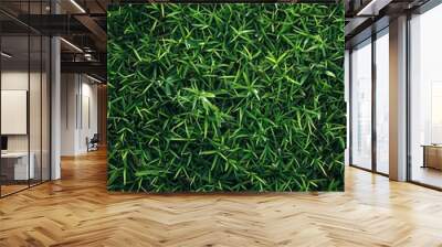 Lush Green Foliage Texture Wall mural