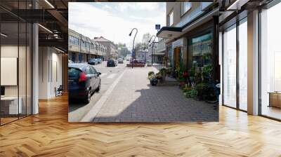 street in the city Wall mural