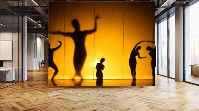 human shadow show Wall mural