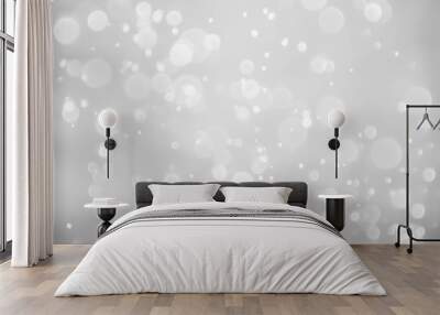 Abstract bokeh lights with soft light background. Blur wall. Wall mural