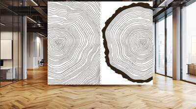 tree rings Wall mural