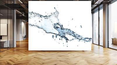 splash isolated on white background Wall mural