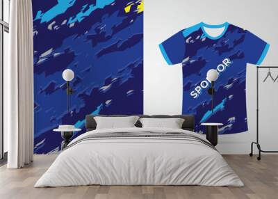 Vector sports racing jersey design, front back tshirt design. sports design for football racing cycling gaming jersey Wall mural