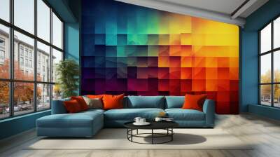 colourful background texture soft watercolours, digital art created with generative ai Wall mural