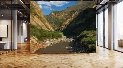 Apurimac River in Vilcabamba range of the Andes Mountains, Peru Wall mural