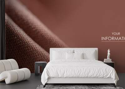 Brown fabric texture material pattern on blur background Wall mural