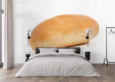 Buns wheat bread on a white background isolation Wall mural