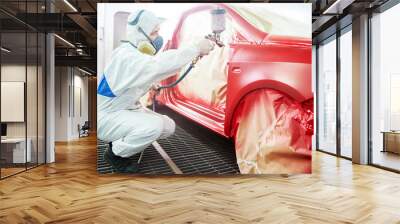 car painting technology Wall mural