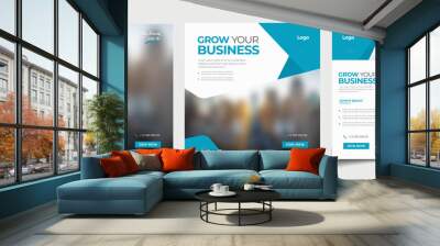 Digital business marketing banner for social media post template  Wall mural