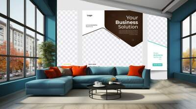 Digital business marketing banner for social media post template  Wall mural