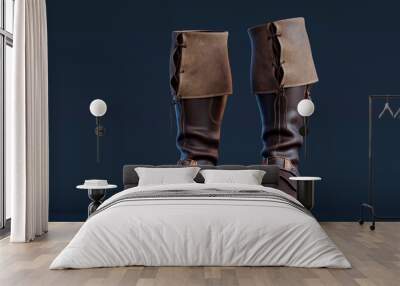 leather boots Wall mural