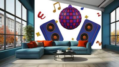 3d render   karaoke  illustration Wall mural