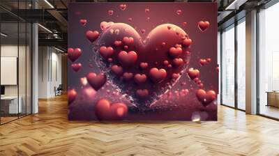 valentine background Wall mural