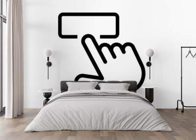 accessible, easy, effortless, gesture, press, to, use icon Wall mural