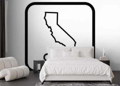 California Consumer Privacy Act icon vector isolated Wall mural