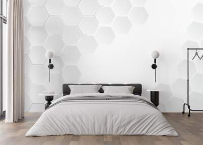 Geometric abstract design, hexagon abstract design Wall mural