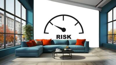 Modern Risk Management icon vector, symbolizing risk management Wall mural