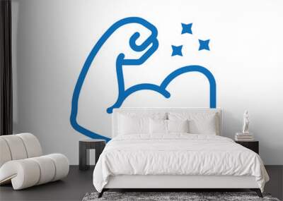 muscle icon vector Wall mural