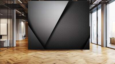 abstract background dark with carbon fiber texture vector illust Wall mural