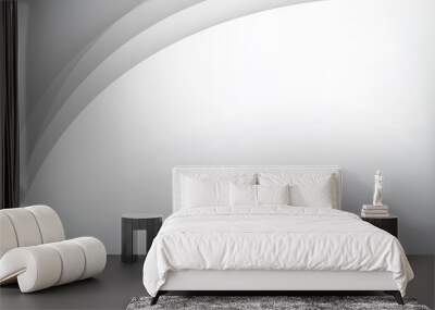 Abstract gray clean background with simply curve lighting element vector eps10 Wall mural