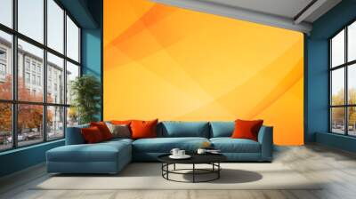 abstract yellow and orange warm tone background with simply curve lighting element vector eps10 002 Wall mural