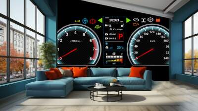 Car dash board vector illustration eps 10 Wall mural