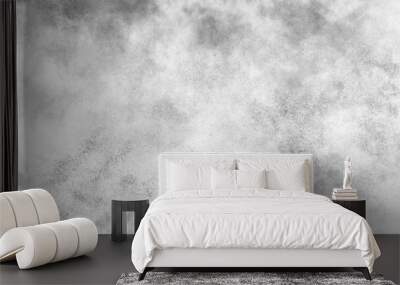 Abstract grey storm cloud texture. White dramatic smoke brush effect smoke swirls misty fog isolated, background. Gray grunge painted paper textured canvas for design watercolor scraped vector.	
 Wall mural