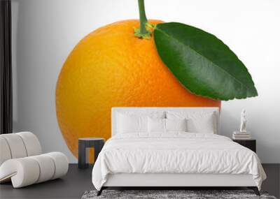 fresh orange fruit isolated on a transparent background Wall mural