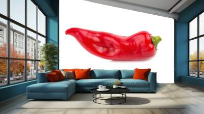 red chilli vegetable Isolated on white background Wall mural