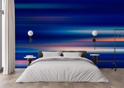 abstract of night lights in the city with motion blur Wall mural