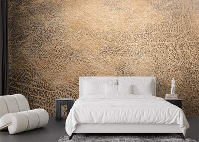 Close up brown leather texture background. Wall mural