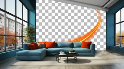 vector light glowing effect on isolated background Wall mural