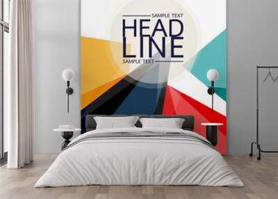 Vector design abstract Brochure Flyer, Business Corporate Wall mural