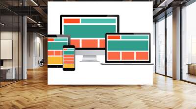 Responsive Design Concept Wall mural