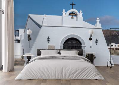 Hermitage of Saint Mary Magdalene on the island of Lanzarote, Canary Islands Wall mural