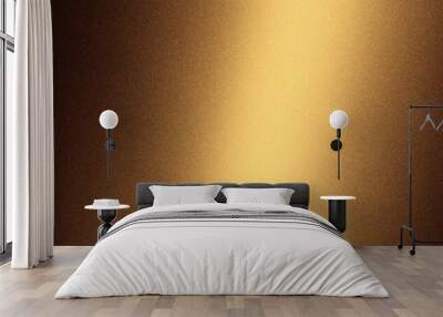 abstract golden gradient noise grain background texture with smooth shiny highlights. ideal for luxu Wall mural