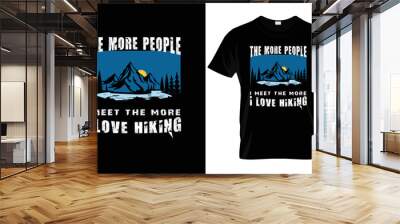 I will do awesome hiking t shirt design Wall mural