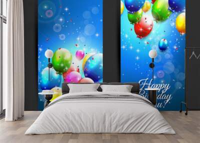 birthday banners Wall mural