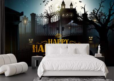 Halloween background Wall mural