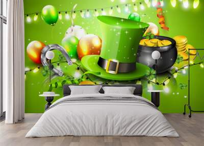 St. Patrick's Day background Wall mural