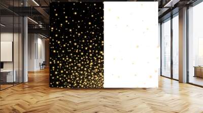 glow yellow sparkle transparent particle effect from the corner  transparent background Wall mural