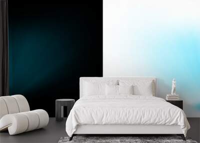 light hud circle with holographic blue glow transparent background Wall mural