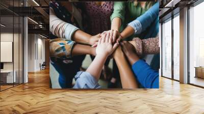 A support group focusing on mental health for specific communities Wall mural