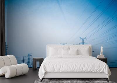 High voltage towers Wall mural